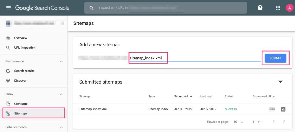 How to submit sitemap to Google Search Console