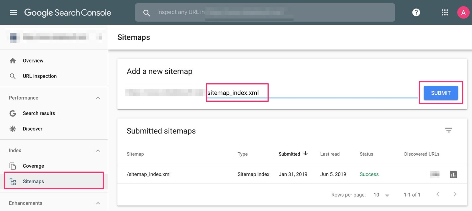 How to submit sitemap to Google Search Console