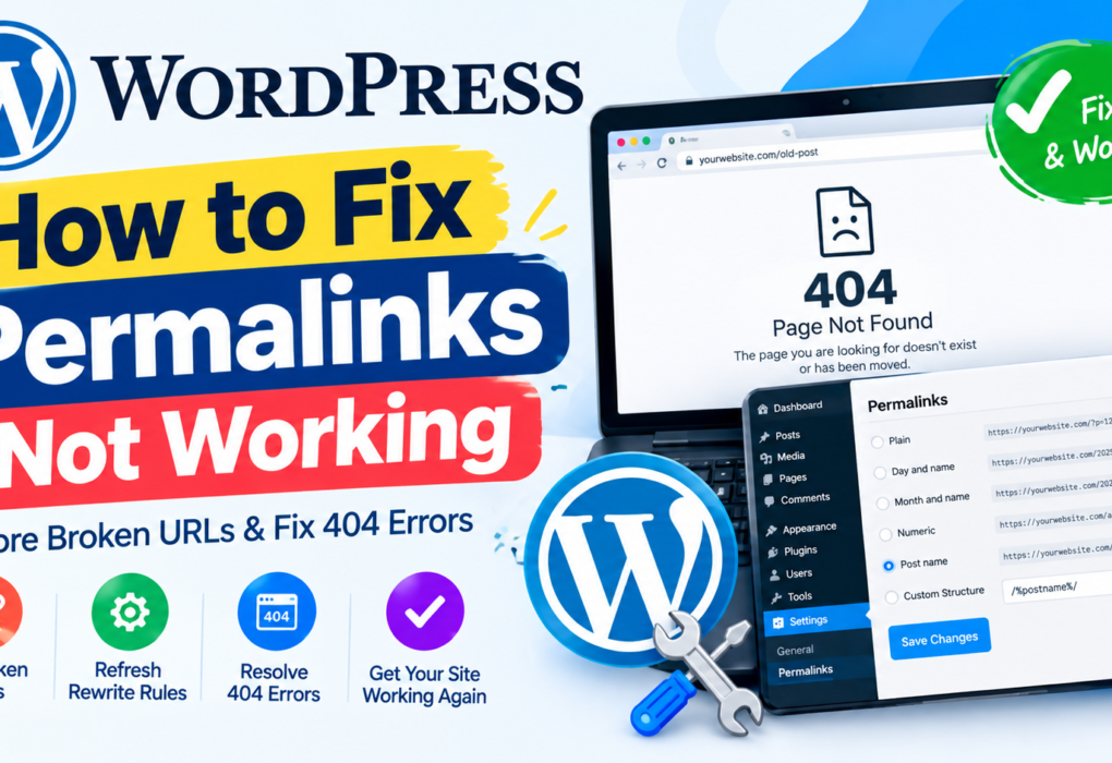 how to fix WordPress permalinks not working