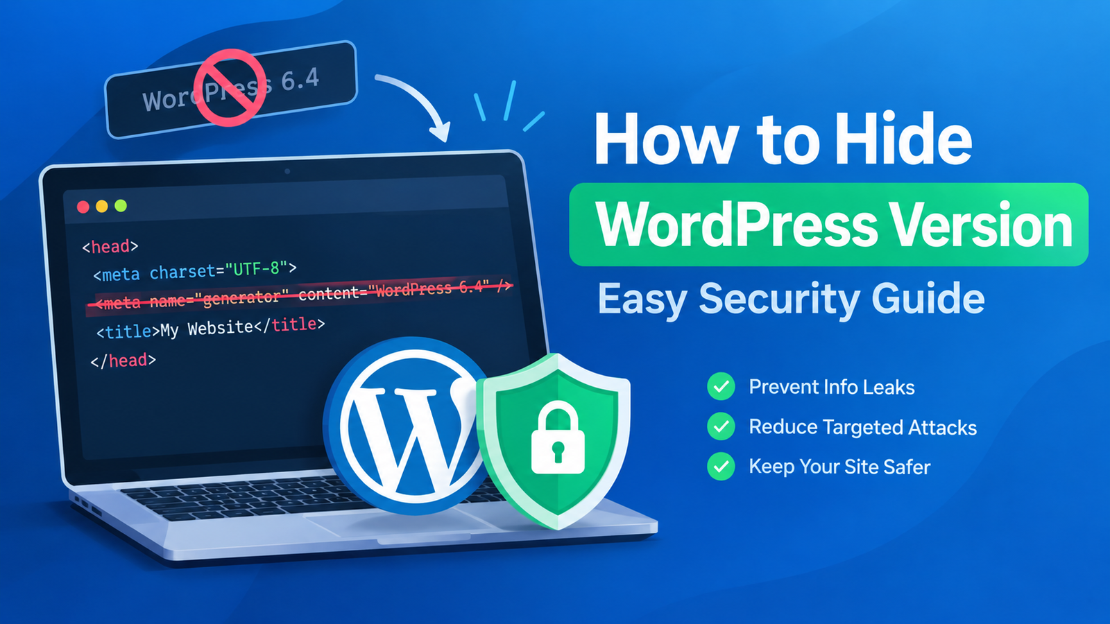 How to hide WordPress version from website source code