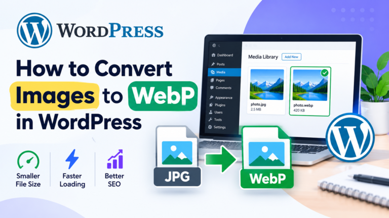 How to convert images to WebP in WordPress