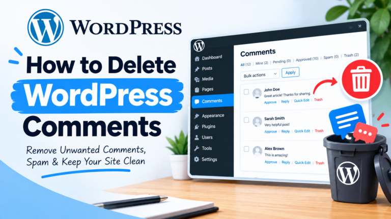How to delete WordPress comments