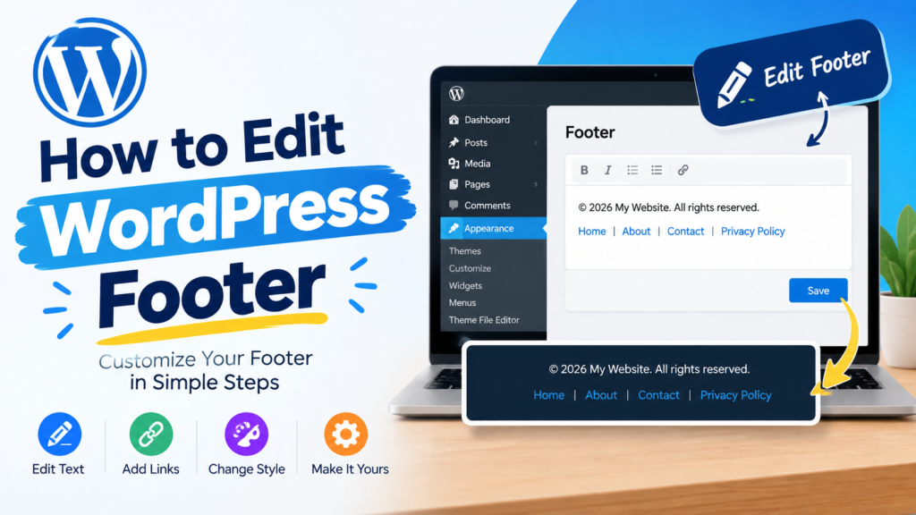 How to edit WordPress footer