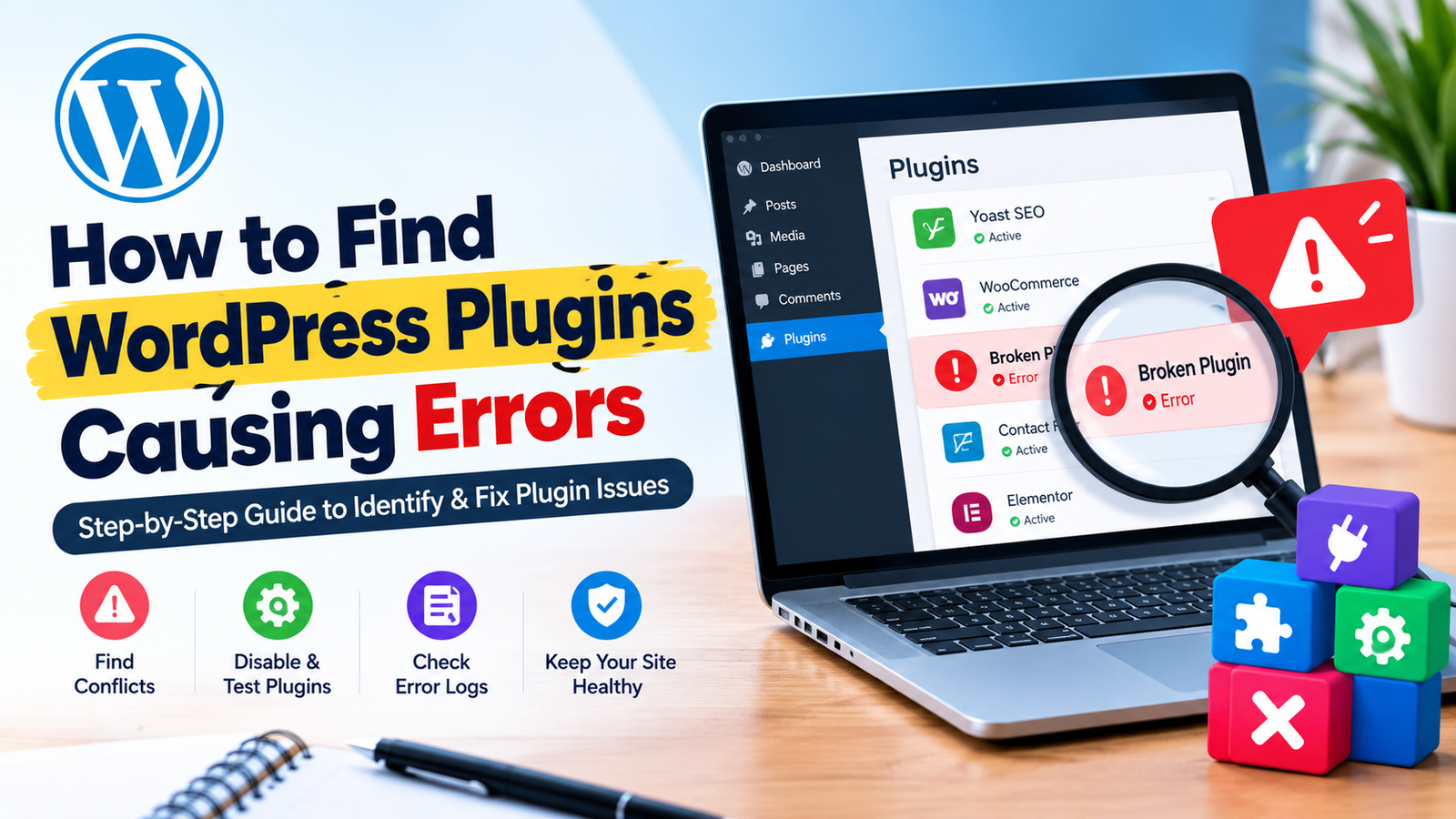 How to find WordPress plugins causing errors