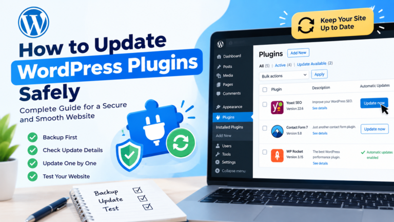 How to update WordPress plugins safely from the WordPress dashboard